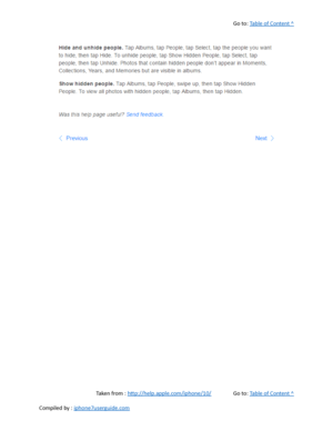 Page 242Go to:  Table of Content ^
Taken from :  http://help.apple.com/iphone/10/ Go to:  Table of Content ^
Compiled by :  iphone7userguide.com  