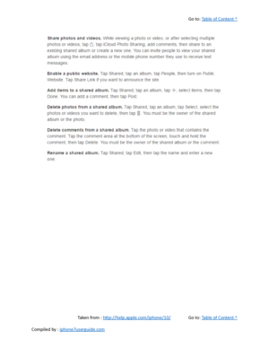 Page 248Go to:  Table of Content ^
Taken from :  http://help.apple.com/iphone/10/ Go to:  Table of Content ^
Compiled by :  iphone7userguide.com  