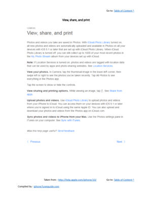 Page 266Go to:  Table of Content ^
View, share, and print
Taken from :  http://help.apple.com/iphone/10/ Go to:  Table of Content ^
Compiled by :  iphone7userguide.com  