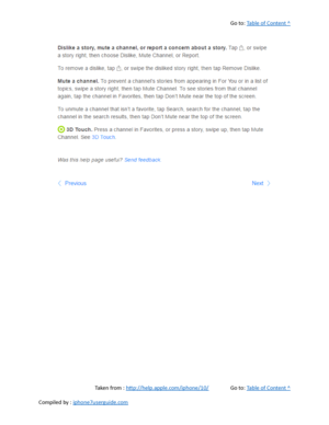 Page 291Go to:  Table of Content ^
Taken from :  http://help.apple.com/iphone/10/ Go to:  Table of Content ^
Compiled by :  iphone7userguide.com  
