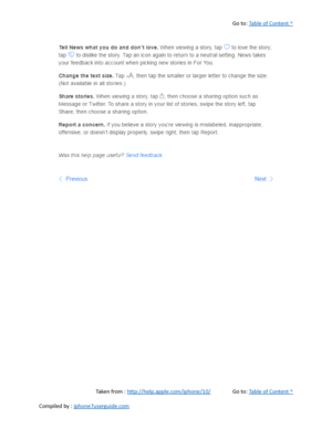 Page 293Go to:  Table of Content ^
Taken from :  http://help.apple.com/iphone/10/ Go to:  Table of Content ^
Compiled by :  iphone7userguide.com  