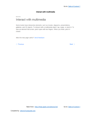Page 346Go to:  Table of Content ^
Interact with multimedia
Taken from :  http://help.apple.com/iphone/10/ Go to:  Table of Content ^
Compiled by :  iphone7userguide.com  