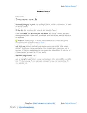 Page 356Go to:  Table of Content ^
Browse or search
Taken from :  http://help.apple.com/iphone/10/ Go to:  Table of Content ^
Compiled by :  iphone7userguide.com  