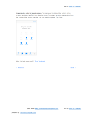 Page 357Go to:  Table of Content ^
Taken from :  http://help.apple.com/iphone/10/ Go to:  Table of Content ^
Compiled by :  iphone7userguide.com  