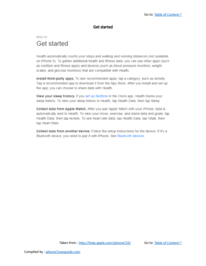 Page 378Go to:  Table of Content ^
Get started
Taken from :  http://help.apple.com/iphone/10/ Go to:  Table of Content ^
Compiled by :  iphone7userguide.com  