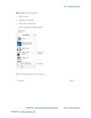 Page 394Go to:  Table of Content ^
Taken from :  http://help.apple.com/iphone/10/ Go to:  Table of Content ^
Compiled by :  iphone7userguide.com  