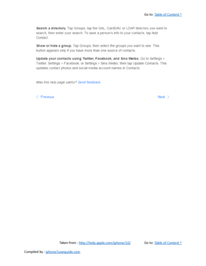 Page 417Go to:  Table of Content ^
Taken from :  http://help.apple.com/iphone/10/ Go to:  Table of Content ^
Compiled by :  iphone7userguide.com  