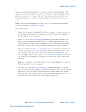 Page 46Go to:  Table of Content ^
Taken from :  http://help.apple.com/iphone/10/ Go to:  Table of Content ^
Compiled by :  iphone7userguide.com  