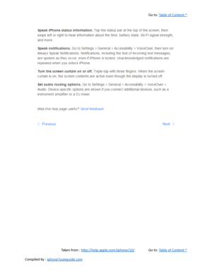 Page 489Go to:  Table of Content ^
Taken from :  http://help.apple.com/iphone/10/ Go to:  Table of Content ^
Compiled by :  iphone7userguide.com  