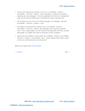 Page 496Go to:  Table of Content ^
Taken from :  http://help.apple.com/iphone/10/ Go to:  Table of Content ^
Compiled by :  iphone7userguide.com  