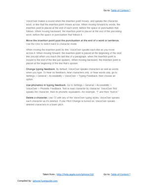 Page 498Go to:  Table of Content ^
Taken from :  http://help.apple.com/iphone/10/ Go to:  Table of Content ^
Compiled by :  iphone7userguide.com  