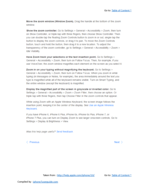 Page 516Go to:  Table of Content ^
Taken from :  http://help.apple.com/iphone/10/ Go to:  Table of Content ^
Compiled by :  iphone7userguide.com  