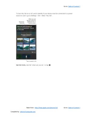 Page 85Go to:  Table of Content ^
Taken from :  http://help.apple.com/iphone/10/ Go to:  Table of Content ^
Compiled by :  iphone7userguide.com  