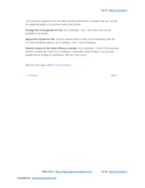 Page 86Go to:  Table of Content ^
Taken from :  http://help.apple.com/iphone/10/ Go to:  Table of Content ^
Compiled by :  iphone7userguide.com  