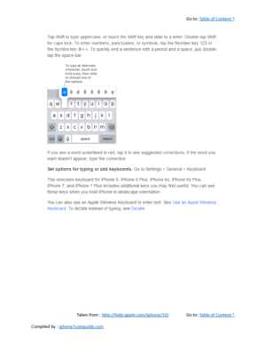 Page 93Go to:  Table of Content ^
Taken from :  http://help.apple.com/iphone/10/ Go to:  Table of Content ^
Compiled by :  iphone7userguide.com  