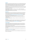 Page 27 Chapter  3    Basics 27
Handoff
Pick up on one device where you left off on another. You can use Handoff with Mail, Safari, Pages, 
Numbers, Keynote, Maps, Messages, Reminders, Calendar, Contacts, and even some third-party 
apps. For Handoff to work, your devices must be signed in to iCloud using the same Apple ID, 
and they must be within Bluetooth range of one another (about 33 feet or 10 meters).
Switch devices. Swipe up from the bottom-left edge of the Lock screen (where you see the app’s 
activity...