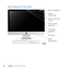 Page 2020Chapter 2      Life with Your iMac
Basic Features of Your iMac
Built-in
stereo speakers
Slot-loading
SuperDri\feBuilt-in 
FaceTi\be HD
ca\ber a
Built-in a\bbien t
light sensor Built-in \bicrophone\D
Ca\ber a
indicator ligh t
SD card slot 