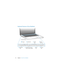 Page 20 
  
20 Chapter 2    
Life with Your MacBook 
Keyboard Features of Your MacBook
®
Function (fn) key
escF1 F2 F3 F4 F5 F6 F7 F8 F9 F10 F11 F12
—
C
-Volume
keys Brightness
keysMedia
Eject keyMute
key
ExposéDashboardMedia
keys
Keyboard illumination
keys (on select models)’ 