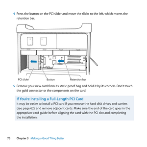 Page 76%JCRVGT/CMKPIC)QQF6JKPI$GVVGT
2TGUUVJGDWVVQPQPVJG2%+UNKFGTCPFOQXGVJGUNKFGTVQVJGNGHVYJKEJOQXGUVJG
TGVGPVKQPDCT
ButtonRetention barPCI slider
4GOQXG[QWTPGYECTFHTQOKVUUVCVKERTQQHDCICPFJQNFKVD[KVUEQTPGTU&QP