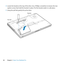 Page 4040Chapter 3      Boost Your MacBook Pro
4 Locate	the	bracket	at	the	top	of	the	drive. 	Use	a	Phillips	screwdriver	to	loosen	the	two	
captive	screws	that	hold	the	bracket	in	place. 	Put	the	bracket	aside	in	a	safe	place.
5  Using	the	pull	tab, 	gently	tilt	up	the	drive.
Pull tab
Brack et 