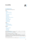 Page 127A
  12 7
Appendix
Accessibility
Accessibility features
iPod touch offers many accessibility features:
Vision
 •VoiceOver
 •Support for braille displays
 •Zoom
 •Invert Colors and Grayscale
 •Speak Selection
 •Speak Screen
 •Speak Auto-text
 •Large, bold, and high-contrast text
 •Button Shapes
 •Reduce screen motion
 •On/off switch labels
 •Assignable tones
 •Video Descriptions
Hearing
 •Hearing aids
 •Mono audio and balance
 •Subtitles and closed captions
Interaction
 •Siri
 •Widescreen keyboards...