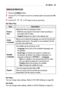 Page 4343MY	MEDIA
Options	for	Movie	List
1 Press the Q.MENU button.
2 Use the  or  button to move to a desired option and press the OK button.
3 Use the  ,  ,  , or  button to set up each item.
Set	Video	Play.
ItemDescription
Picture 	Size	
Selects the size of a playback screen.
•	Full Files are played in full screen mode according to the aspect ratio of video.
•	Original Displays the video in the original size.
Audio 	Language
Allows you to select the language you want for the file with multiple audio tracks....