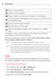 Page 5656Multimedia
Touch	to	pause	 playback.
Touch	to	resume	 playback.
Touch	to	skip	 to	the	 next	 track	 on	the	 album	 or	in	the,	 playlist.
Touch	 to	go	 back	 to	the	 beginning	 of	the	 song.	 Touch	 twice	to	return	
to	 the	 previous	 song.
Touch	to	set	 the	 song	 as	a	favorite.
Touch	 to	see	 the	current	 playlist.
Touch	to	set	 Dolby	 audio	effect	 when	connected	 with	a	headset	
jack.
To 	change	 the	volume	 while	listening	 to	music,	 press	the	up	and	 down	
Volume	 Keys	on	the	 left	side	 of	the...