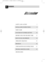 Page 2ONTENTSC
SAFETY AND CAUTION 3
INSTALLATION INSTRUCTIONS 5
PARTS NAME 9
FUNCTION OF CONTROL BUTTON 10
BEFORE USING FOR THE FIRST TIME 12
HOW TO USE AND OPERATE 14
OPERATING SEQUENCE 19
PROGRAM 20
USER MAINTENANCE INSTRUCTIONS 21
TROUBLE SHOOTING GUIDE 22
SPECIFICATION 
 