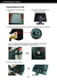 Page 6A5A5
Connecting the Display
Disassembling the stand
1.Put a cushion or soft cloth on aflat
surface.
3.Change your lock on the product as it follows and turn it in the arrow direction.
2.Place the monitor face Down on
the cushion or soft cloth.
If you cant release the stand base even the locking knob is at a release
position, Please push the indicated knob down and retry it.
4.Pull out the Stand to remove.
 