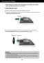 Page 4Connecting the Display
A3
Important
This illustration depicts the general model of connection. Your monitor may differ from
the items shown in the picture.
Do not carry the product upside down holding only the stand base. The product may
fall and get damaged or injure your foot.
Before setting up the monitor, ensure that the power to the monitor, the computer
system, and other attached devices is turned off.
Connecting the stand 
1. Place the monitor with its front facing downward on a soft cloth....