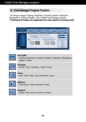 Page 7A6
Install Forte Manager program.
