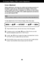 Page 12A11
On Screen Display (OSD) Control Adjustment
Screen Adjustment
Making adjustments to the image size, position and operating parameters of
the display is quick and easy with the On Screen Display Control system. 
A short example is given below to familiarize you with the use of the controls.
The following section is an outline of the available adjustments and selections
you can make using the OSD.
To make adjustments in the On Screen Display, follow these steps:
Press the MENU Button, then the main menu...