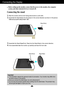 Page 5A4
Connecting the Display
Important
This illustration depicts the general model of connection. Your monitor may differ from
the items shown in the picture.
Once you connect the stand base, try not to disconnect it.
Do not carry the product upside down holding only the stand base. The product may
fall and get damaged or injure your foot.
Before setting up the monitor, ensure that the power to the monitor, the computer
system, and other attached devices is turned off.
Connecting the stand 
1. Place the...