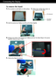 Page 5A4
Connecting the Display
1.Put a cushion or soft cloth on a flat surface.
To remove the Stand: 
2. Place  the  monitor  face  down  on
the cushion or soft cloth.     
3.Hold the product as it follows and lift up the Stand slightly.
4.Change your hold on the product as it follows and turn the Stand Base in the arrow
direction until you hear a "click."
5.Pull out the Stand to remove.
The Head part
The Stand 
base part
ZownloadedHfromH8anual8onitorUcomH8anuals 