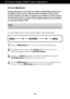 Page 10A9
On Screen Display (OSD) Control Adjustment
Screen Adjustment
Making adjustments to the image size, position and operating parameters \
of
the display is quick and easy with the On Screen Display Control system. 
A short example is given below to familiarize you with the use of the co\
ntrols.
The following section is an outline of the available adjustments and sel\
ections
you can make using the OSD.
To make adjustments in the On Screen Display, follow these steps:
Press the MENU Button , then the...