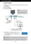 Page 7A6
Connecting the Display
2
Using the Computer
1.Make sure to turn off the computer and  product. Connect the cable as below sketch map
form to .
Wall-outlet type
PC-outlet type
MAC
Power Cord12
Mac adapterFor Apple Macintosh use, a  separate plug adapter is needed
to change the 15 pin high density (3 row) D-sub VGA
connector on the supplied cable to a 15 pin  2 row connector.
2.Press        button on the side switch panel to turn the
power on. When monitor power is turned on, the 
Self Image Setting...