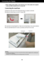 Page 4
A3
Connecting the Display
Before setting up the monitor, ensure that the power to the monitor, the\
 computer
system, and other attached devices is turned off.
Connecting the stand base 
1.Place the monitor with its front facing downward on a cushion or soft cl\
oth.
2.Rotate the Stand Body as shown in figure      .1

3.Assemble the Stand Base(Front, Rear) into the Stand Body in the correc\
t direction.
4.Once assembled take the monitor up carefully and face the front side

Stand BodyStand Base
Warning...