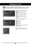 Page 27
27
Adjusting the Screen

PICTURE ID adjust the picture function (RGB-DTV, RGB-PC)
PSM

PICTURE
PSM
CSM
Contrast
Brightness