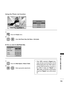 Page 119119
TO  USE A  USB  DEVICE
Using the Photo List function
◄         1/17         ►
Slideshow  ꘡BGM  ꘡DeleteQ.MENU  OptionHide꘤
Choose Options.
Set Photo View
Set Video.
Set Audio.
ꕉ Previous
Set Photo View.
Slide Speed
Music Folder 
Repeat
Random
Fast◄►
On◄►
Off◄►
...
ꕉ  Previous
1
1 2
2
Select  Set Photo View, Set Video  or Set Audio.
Make appropriate adjustments.
Show the 
PopUp menu.
Show the  Slide Speed  or Music Folder .
 ►When you select the  Set Photo View,
• When  “Off”  is  selected  in  Repeat...