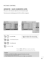 Page 5251
PICTURE CONTROL
ADVANCED - BLACK (DARKNESS) LEVEL
When you view a film, this function adjusts the set to the best picture quality.
This function works in the following mode: AV (NTSC-M), HDMI or Component.
Picture Mode  : Vivid
• Backlight 100
• Contrast 100
• Brightness 50
• Sharpness 70
• Colour 70
• Tint 0
• Advanced Control
PICTUREMoveOK
E D• 
Advanced Control
Select PICTURE.
2
Select Advanced Control.
3
Select Black Level.
4
Select Lowor High.
1
Picture Mode  : Vivid
• Backlight 100
• Contrast...