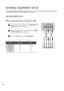 Page 1110
EXTERNAL EQUIPMENT SETUP
Connect  the  SET-TOP  outputs  to  the C CO
OM
MP
PO
ON
NE
EN
NT
T 
 I
IN
N
V VI
ID
DE
EO
O
sockets (YP
BPR) on the set.
Connect  the  audio  cable  from  the  SET-TOP  to C CO
OM
MP
PO
O-
-
N NE
EN
NT
T 
 I
IN
NA
AU
UD
DI
IO
O
sockets of the set.
Press the I IN
NP
PU
UT
T
button to select Component.
2
3
1
HD RECEIVER SETUP
To prevent the equipment damage, never plug in any power cords until you have finished connecting all equipment.
The image shown may be somewhat...