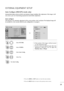 Page 2423
EXTERNAL EQUIPMENT SETUP
1
Automatically adjusts picture position and minimizes image instability. After adjustment, if the image is still
not correct, your set is functioning properly but needs further adjustment.
A Au
ut
to
o 
 c
co
on
nf
fi
ig
gu
ur
re
e
This function is for automatic adjustment of the screen position, clock, and phase The displayed image will
be unstable for a few seconds while the auto configuration is in progress.
Auto Configure (RGB [PC] mode only)
• Press the MENUor EXITbutton...