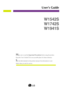 Page 1
Make sure to read the Important Precautions before using the product. 
Keep the Users Guide(CD) in an accessible place for future reference.\
See the label attached on the product and give the information to your
dealer when you ask for service.
W1542S
W1742S
W1941S
User’s Guide
 