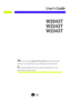 Page 1Make sure to read the Important Precautionsbefore using the product. 
Keep the Users Guide(CD) in an accessible place for future reference.
See the label attached on the product and give the information to your
dealer when you ask for service.
W2043T
W2243T
W2343T
User’s Guide
 