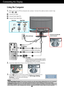 Page 7A6
Using the Computer
1.Make sure to turn off the computer and  product. Connect the cable as be\
low sketch map
form to .1
3.Press        button on the front switch panel to turn the power on.
When monitor power is turned on, the Self Image Setting
Function is executed automatically.
(Only Analog Mode)
NOTE‘ Self Image Setting Function’?  This function provides the user with optimal display settings.When the u\
ser connects the
monitor for the first time, this function automatically adjusts the disp\...