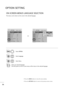 Page 5756
OPTION SETTING
The menus can be shown on the screen in the selected language.
ON-SCREEN MENUS LANGUAGE SELECTION
Select OPTION.
2
Select Language.
3
Select Menu.
4Select your desired language.
From this point on, the on-screen menus will be shown in the selected language.
1
MENU
ENTER
ENTER
Language : English
Input Label
Key Lock : Off
Caption : Off
Set ID : 1
Power Indicator : On
DDC-CI : On
Initial Setting : Home
OPTIONMoveEnter
Language : EnglishLanguage : English
Input Label
Key Lock : Off
Caption...