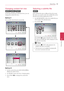 Page 43Operating43
Operating4
Changing content list view 
yui
On the [Movie], [Music] or [Photo] menu, you can 
change the content list view.
Method 1
Press red (R) colored button repeatedly. 
Method 2
1. On the content list, press INFO/MENU (
m ) to 
display the option menu.
2. Use W/S  to select the [ View Change] option.
3. Press ENTER (
b) to change the content list 
view.
Selecting a subtitle file
y
If the subtitle file name is different from the movie 
file name, you need to select the subtitle file on...