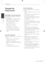 Page 8
Preparation
Preparation	2

Playable file 
Requirement
MP3/ WMA music file requirement 
MP3/ WMA file compatibility with this unit is 
limited as follows :
• Sampling frequency : within 32 to 48 kHz 
(MP3), within 32 to 48 kHz ( WMA)
•  Bit rate : within 32 to 320 kbps (MP3), 
 
40 to 192 kbps ( WMA)
•  Support Version : v2, v7, v8, v9
•  Maximum files : Under 999
•  File extensions : “.mp3”/ “.wma”
•  CD-ROM file format : ISO9660/ JOLIET
•  We recommend that you use Easy-CD 
Creator, which creates...