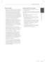 Page 5Safety Information
5Safety Information
 1
Notes on Copyrights
•  Because AACS (Advanced Access Content System) 
is approved as content protection system for BD 
format, similar to use of CSS (Content Scramble 
System) for DVD format, certain restrictions are 
imposed on playback, analogue signal output, 
etc., of AACS protected contents. The operation of 
this product and restrictions on this product may 
vary depending on your time of purchase as those 
restrictions may be adopted and/or changed by...