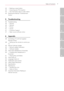 Page 7\bable of \fontents7
1
2
3
4
5
6
43 – Dele ting a saved station
43 – Impr oving poor FM reception
43 – See inf ormation about a radio station
44 \fnjoying the NetCast™ \fntertainment 
\bccess
5 \broubleshooting
45 Troubleshooting
45 – Gener al
46 – Network
46 – Pictur e
47 – Sound
47 – Customer Support
47 – Open s ource software notice
6 Appendix 
48 Controlling a TV with the Supplied 
Remote Control
48 – Setting up the remote to control your 
TV
49 Network Software Update
49 – Network update...